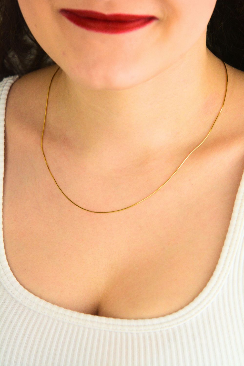 Złoty łańcuszek Linka 585 – subtelny z błyszczącą powierzchnią.jpg